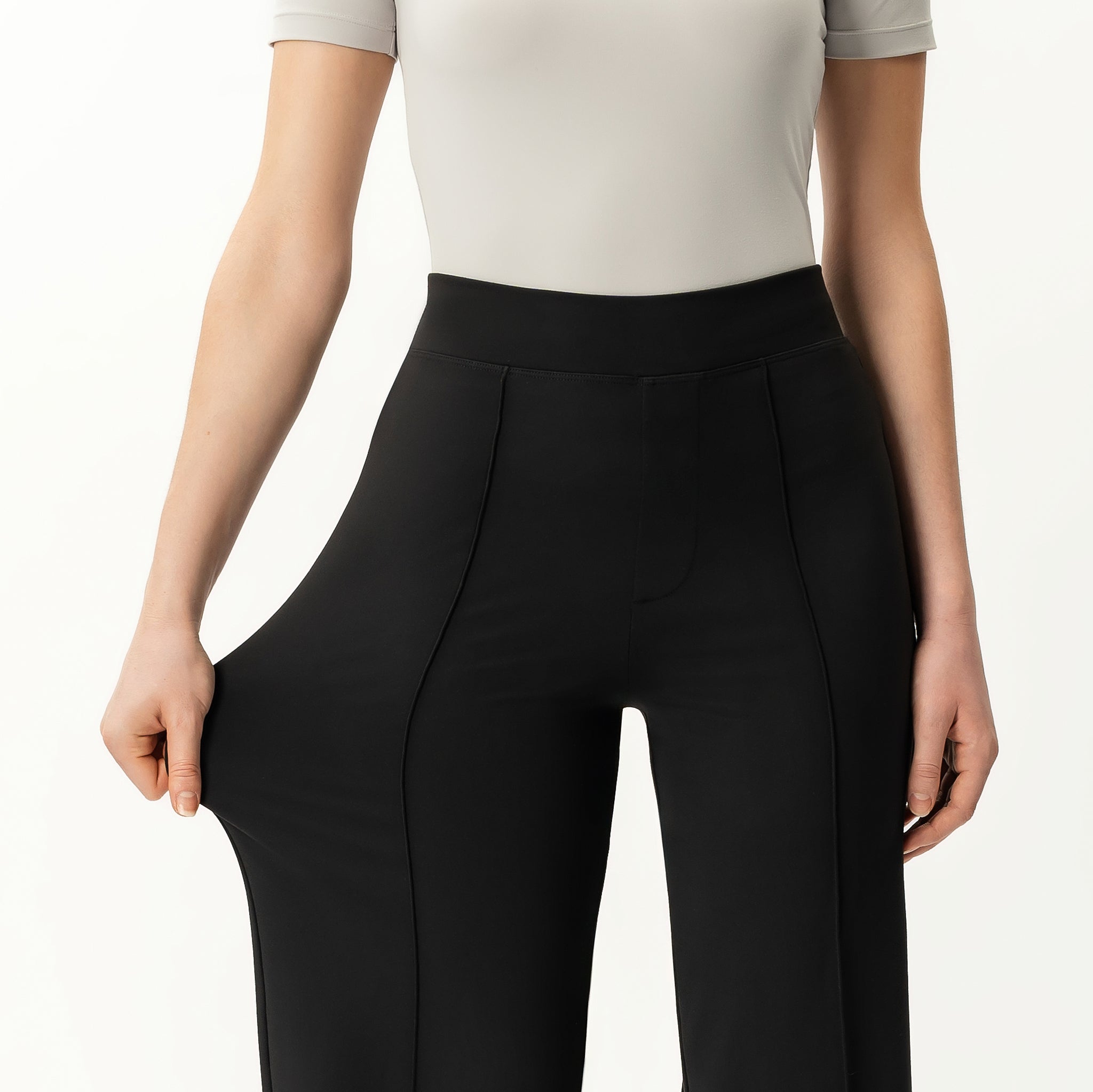 Asana Relaxed Front Crease Pant - Ninepine