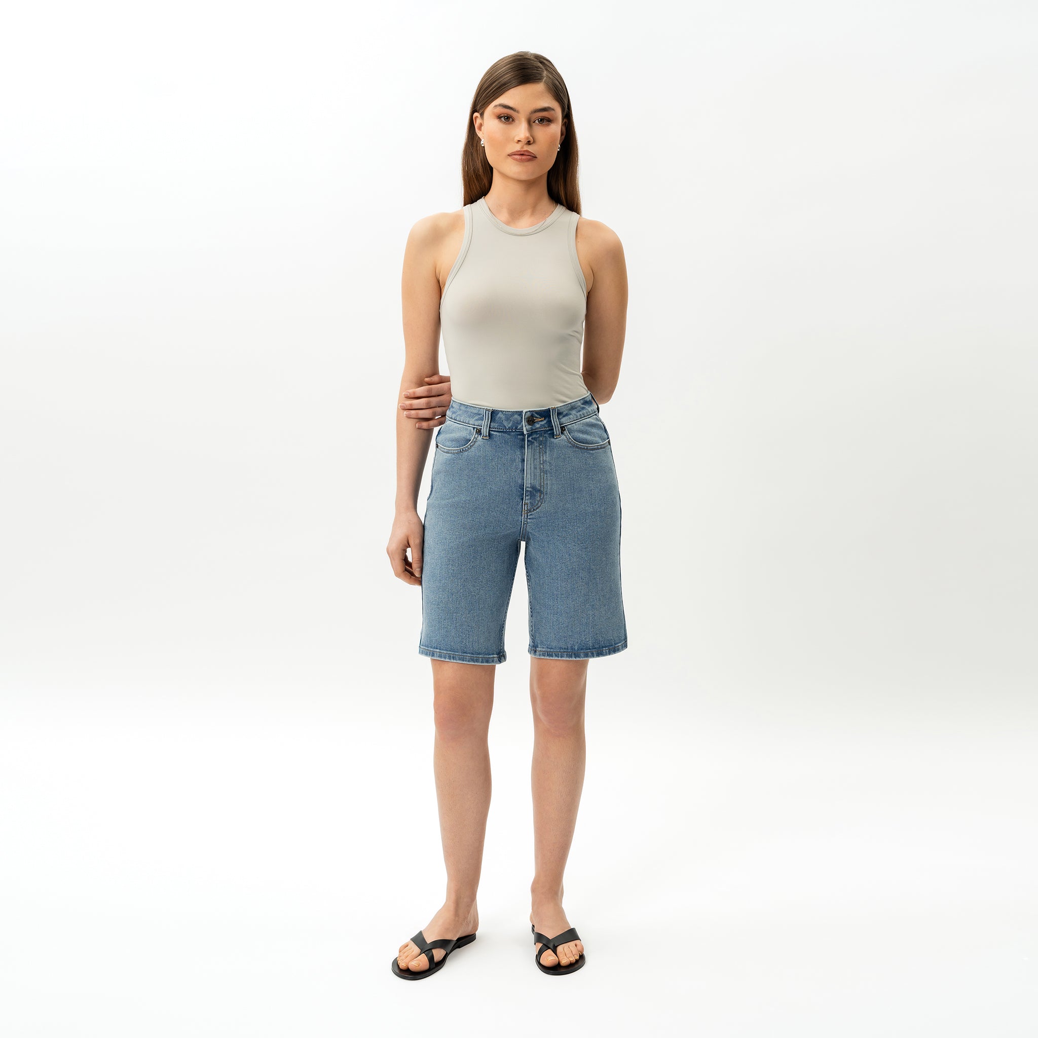 Stretchy ComfortDenim™ Shorts - Ninepine