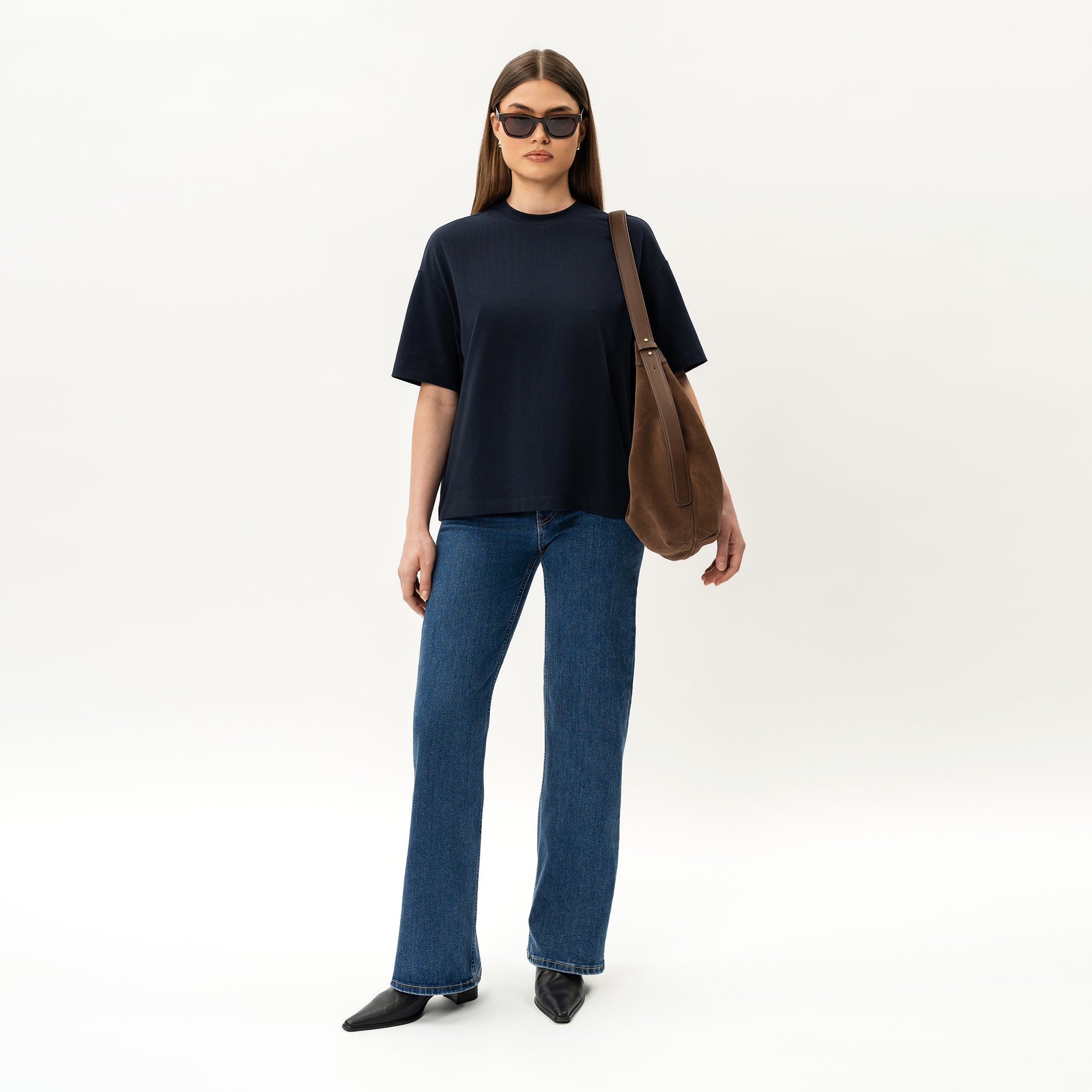 Oversized Boxy Pima T-shirt - Ninepine