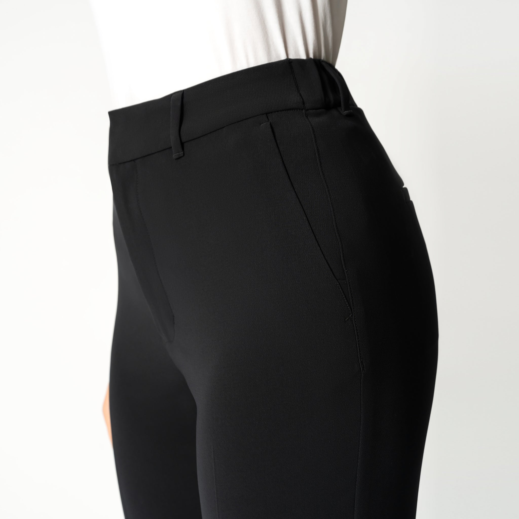 Crepe Bootcut Trouser - Ninepine