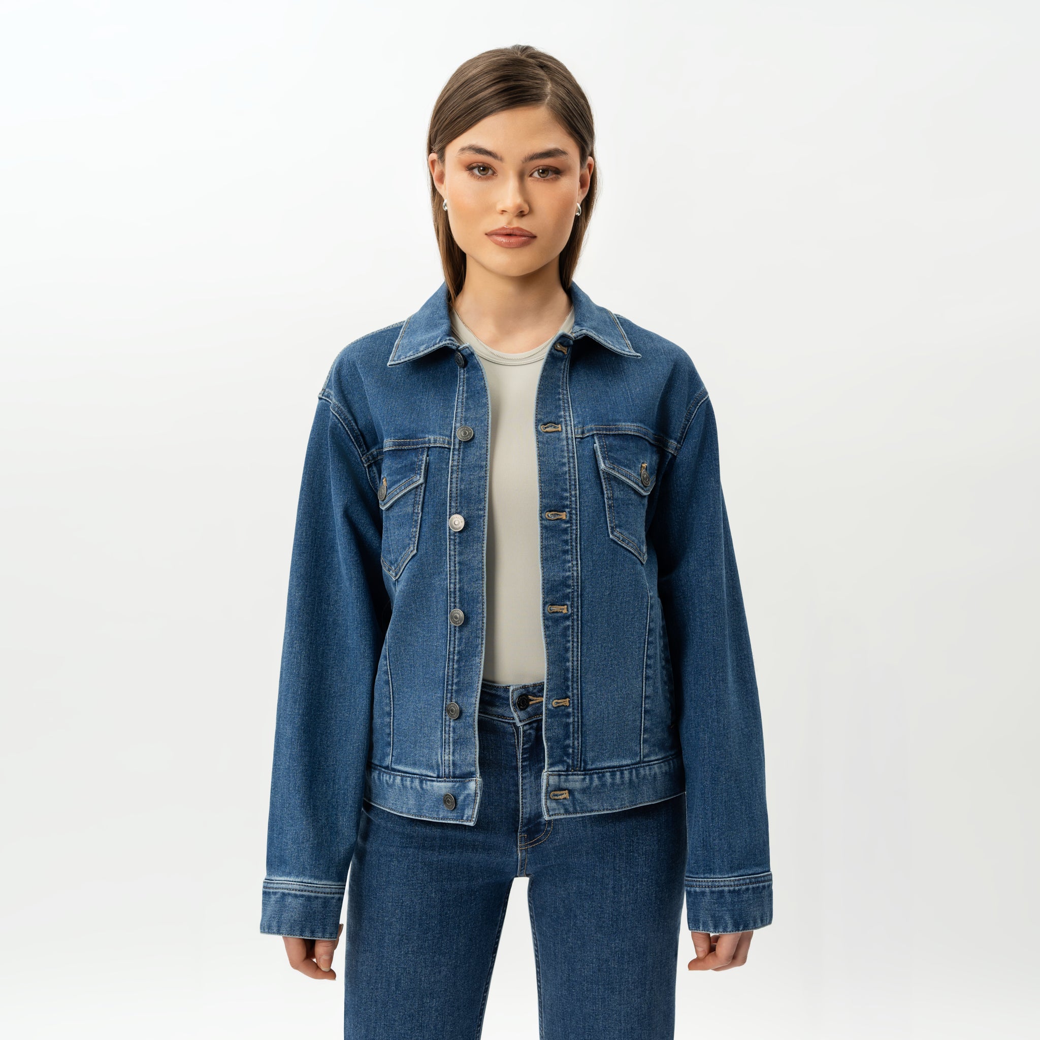 Stretchy ComfortDenim™ Jacket - Ninepine