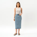 Stretchy ComfortDenim™ Skirt - Ninepine