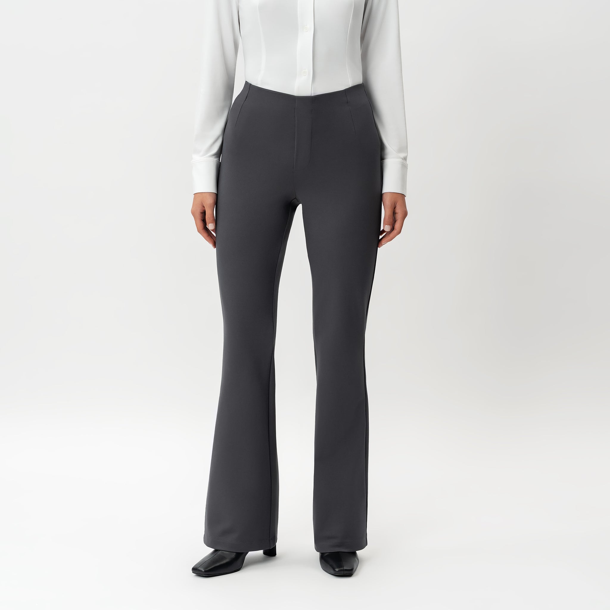 Tailored Ponte Bootcut Trouser - Ninepine