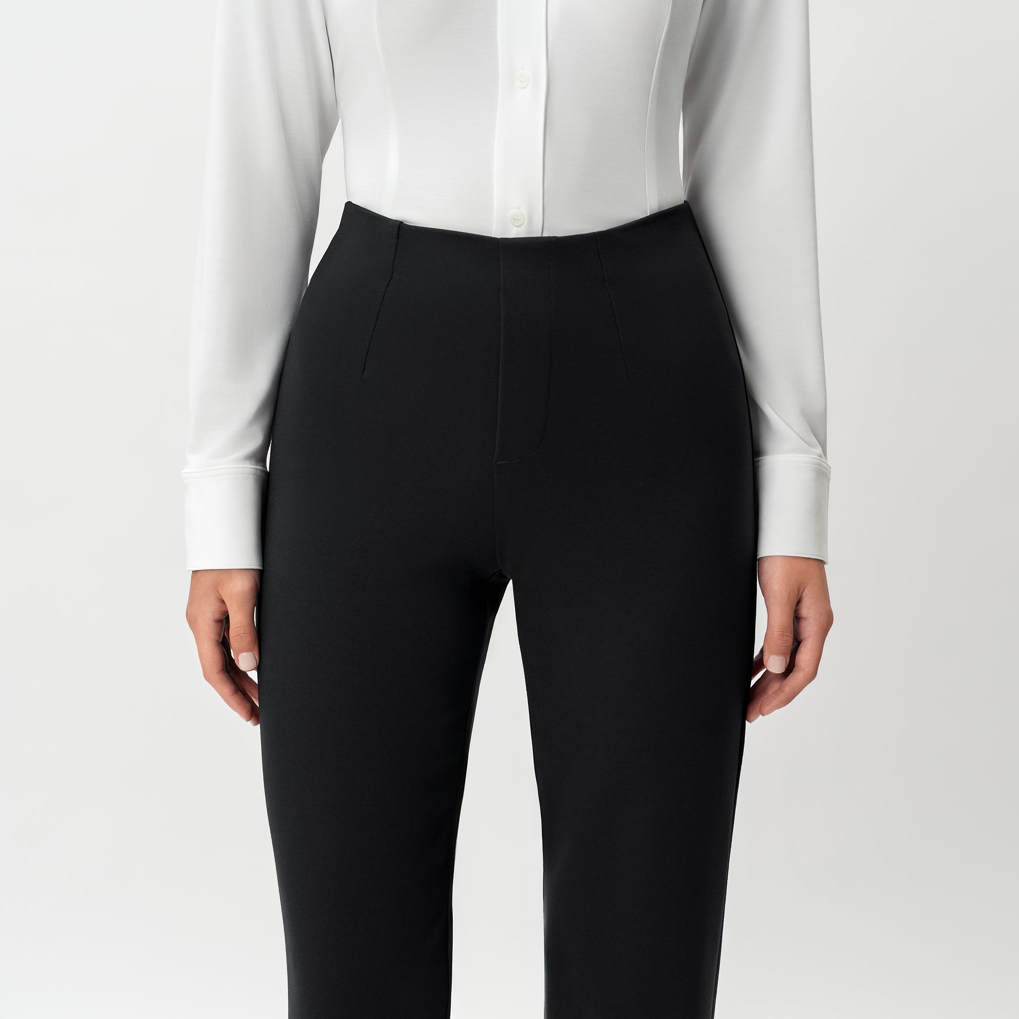 Tailored Ponte Straight Trouser - Ninepine