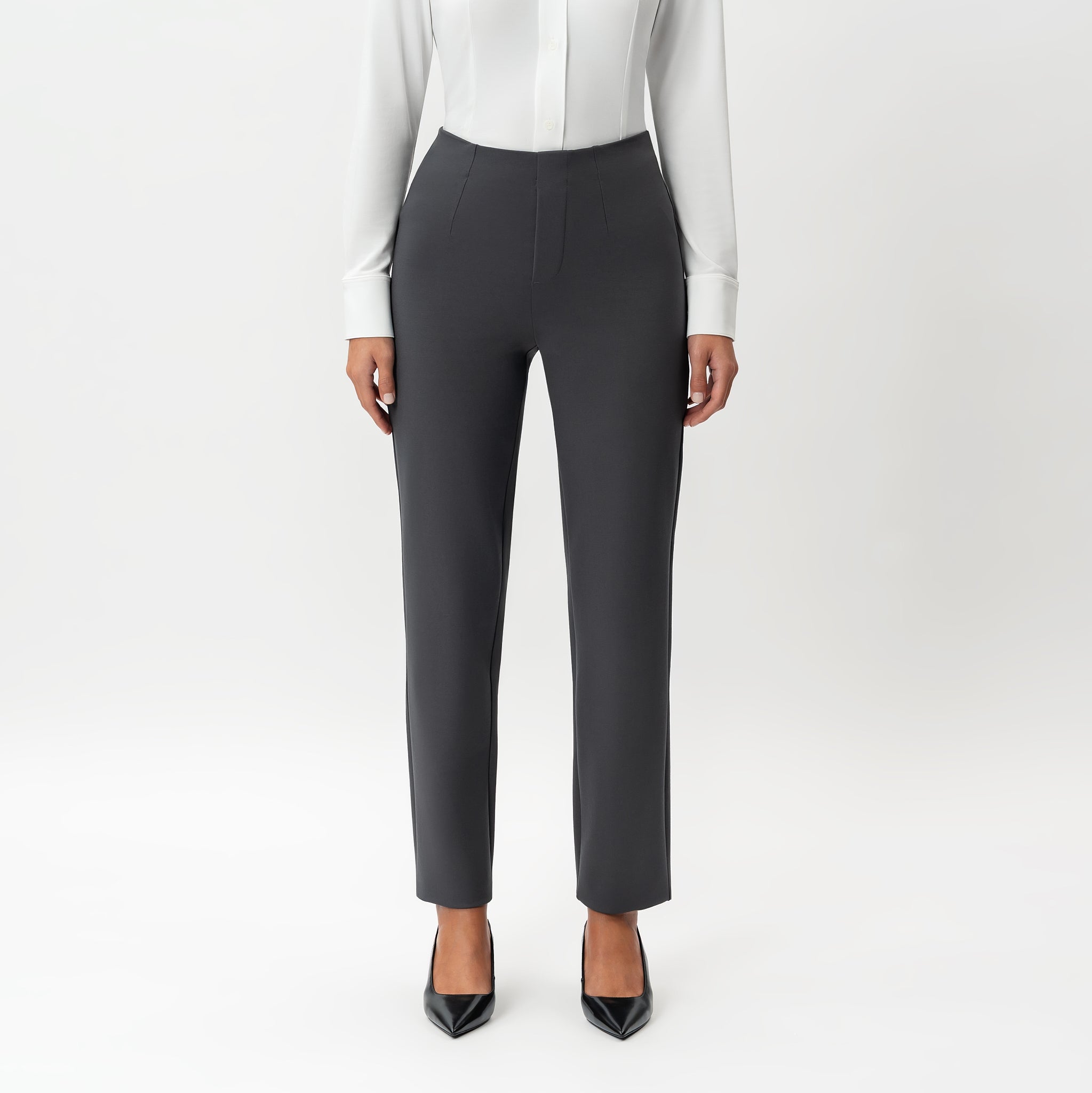 Tailored Ponte Straight Trouser - Ninepine