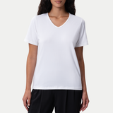 Fitted V-neck Pima T-shirt