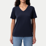 Fitted V-neck Pima T-shirt