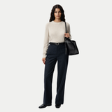 Flannel Daily Pant - Navy Pinstripe - Ninepine
