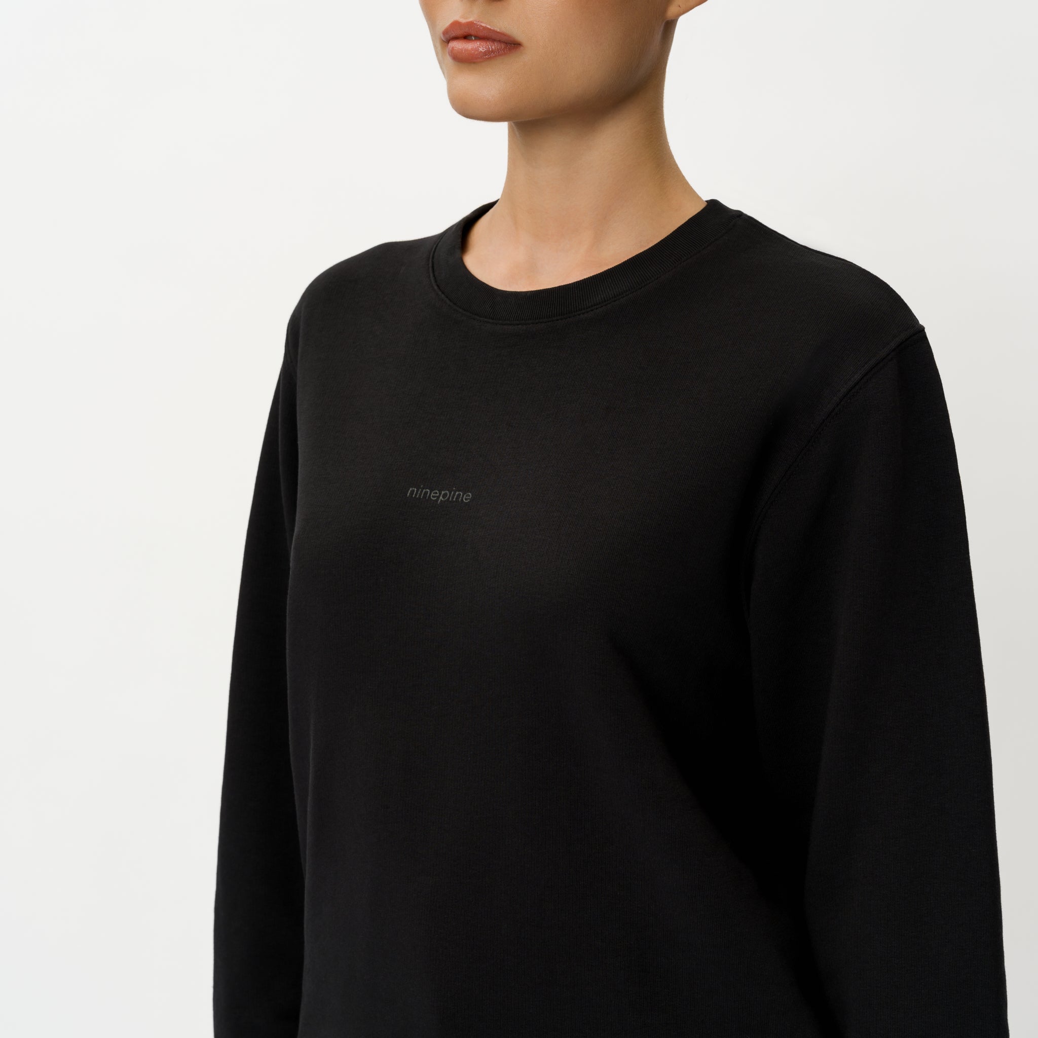 French Terry Crewneck Sweater - Ninepine