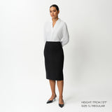 Tailored Ponte Midi Skirt - Ninepine